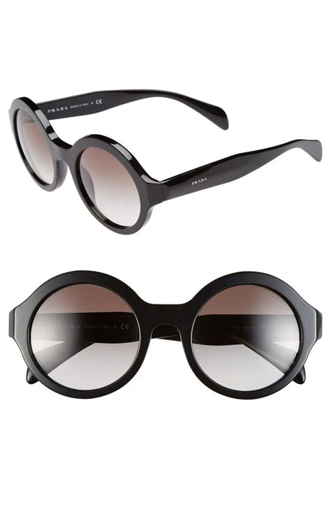 prada round 51mm sunglasses